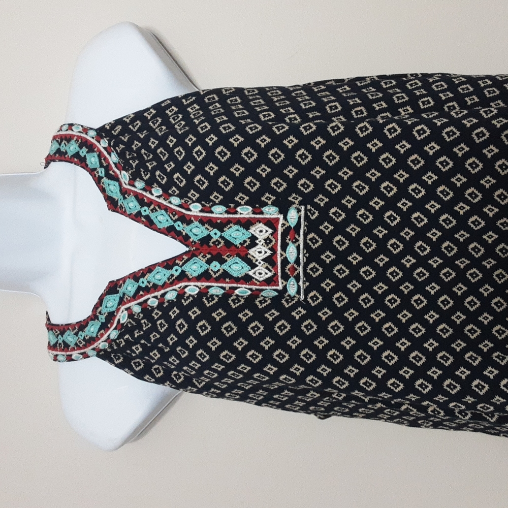 Anthropologie THML faye embroidered halter summer dress womens in size L - Picture 2 of 10